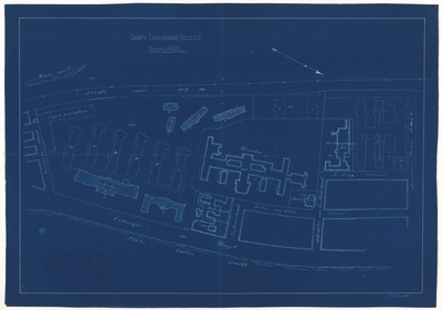 215026 Situatie van de gebouwen van het Stads- en Academisch Ziekenhuis (Catharijnesingel 15) en de Rijksklinieken ...